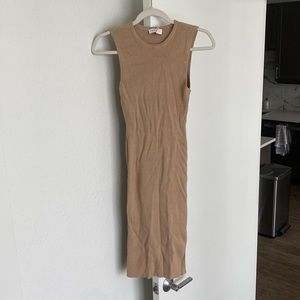 VICI collection beige knit dress, size large.